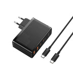 Baseus 100W GaN 4 - Port Fast Charger – USB - C & USB - A Power Adapter for Laptops, Tablets, and SmartphonesGaN Fast Charger / Multi - Port Travel Power Adapter - Revel Smart