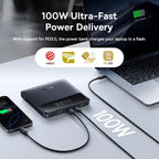 Baseus 100W Slim Power Bank 20000mAh – Ultra - Thin Fast Charging Portable Battery with Digital Display - Revel Smart