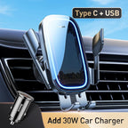 Baseus 15W Wireless Car Charger with Auto - Sensing Clamp - Revel Smart