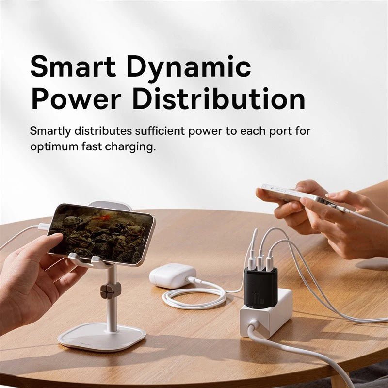 Baseus 17W 3USB Compact Travel Charger - Revel Smart