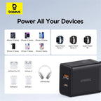 Baseus 20W Mini Dual - Port Fast Charger – USB - A + USB - C PD 3.0 Quick Charge Adapter - Revel Smart