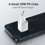 Baseus 20W Mini USB - C PD Fast Charger – Compact Power Adapter for iPhone 16/15/14/13/12 Series - Revel Smart