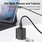 Baseus 25W Type - C Fast Charger with PD & QC3.0 Support + 1M USB - C to USB - C Cable - Revel Smart