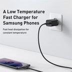 Baseus 25W Type - C Fast Charger with PD & QC3.0 Support + 1M USB - C to USB - C Cable - Revel Smart