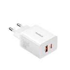 Baseus 30W Dual Port USB - C & USB Fast Charger – PD & QC Compatible Wall Adapter for iPhone, Samsung, and More - Revel Smart