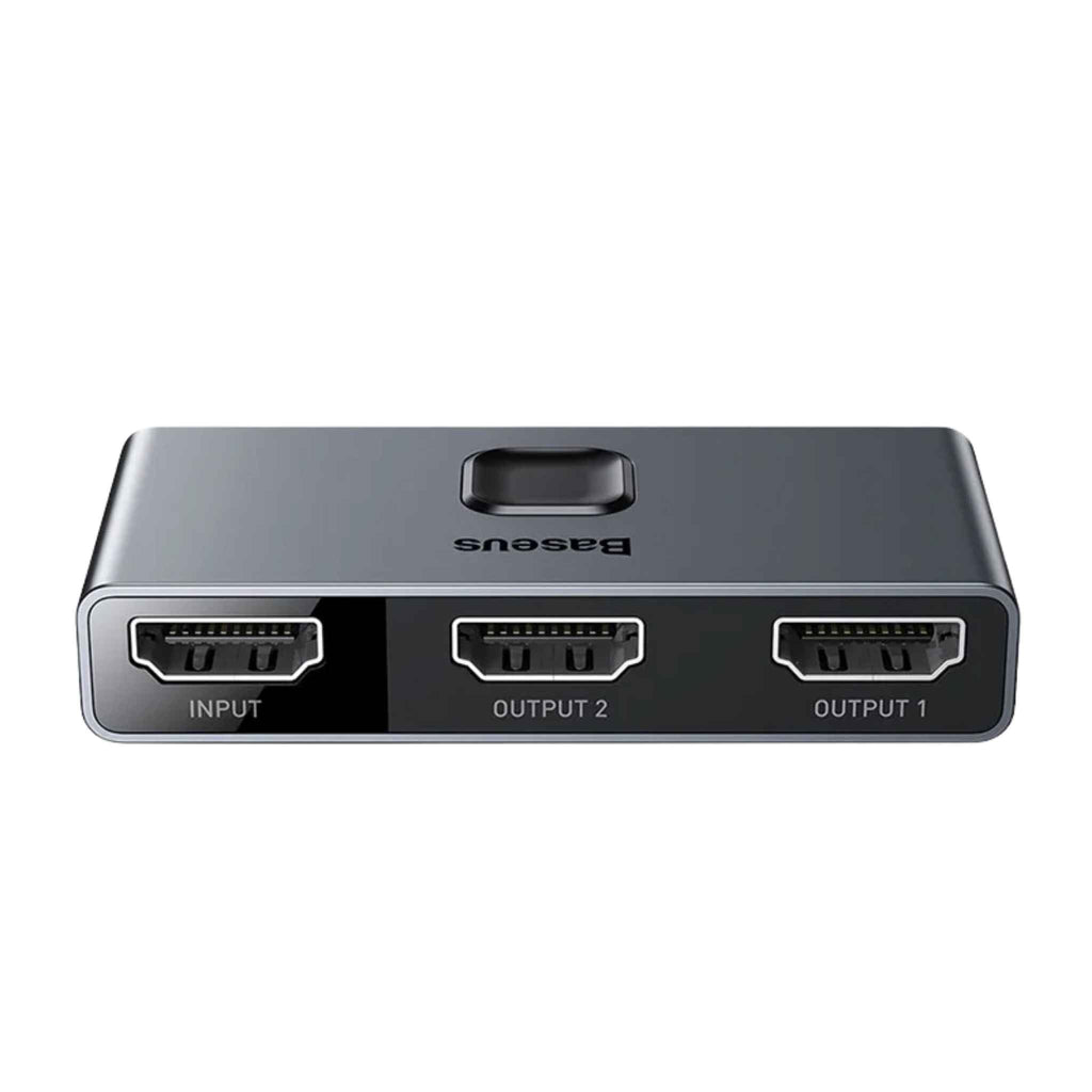 Baseus 4K HDMI Switch Splitter – 1x2 or 2x1 Bi - Directional HDMI Selector with Audio Sync and Digital Display - Revel Smart