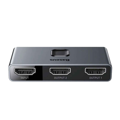 Baseus 4K HDMI Switch Splitter – 1x2 or 2x1 Bi - Directional HDMI Selector with Audio Sync and Digital Display - Revel Smart
