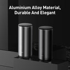 Baseus Car Trash Can with Press - to - Open Lid – 500mL Aluminum Alloy Mini Bin for Car, Office & Home - Revel Smart