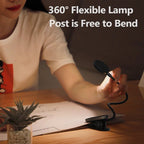 Baseus Comfort Reading Mini Clip Lamp – 3 - Level Dimmable LED Eye Protection Light for Reading, Study, and Night UseLED Desk Lamp - Revel Smart
