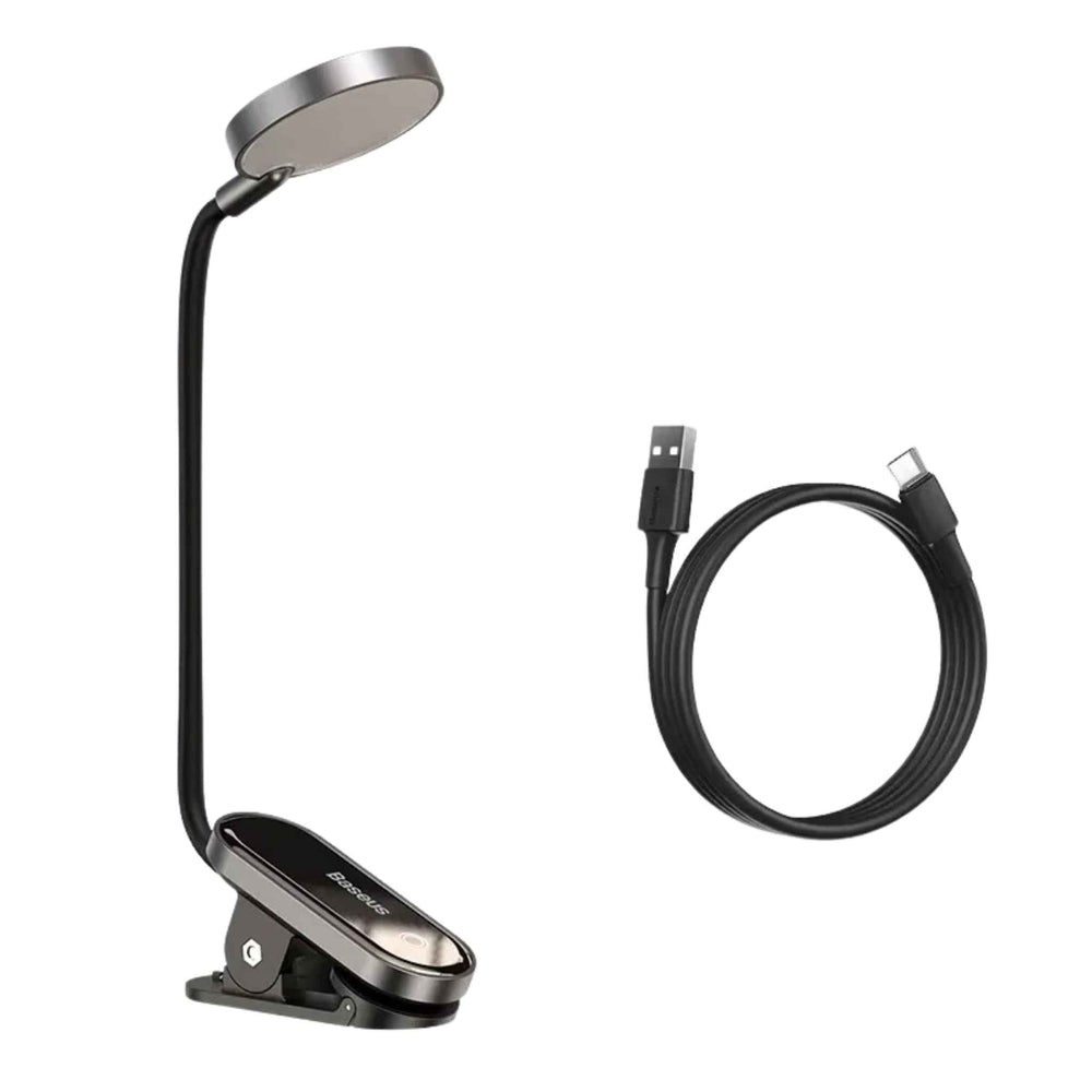 Baseus Comfort Reading Mini Clip Lamp – 3 - Level Dimmable LED Eye Protection Light for Reading, Study, and Night UseLED Desk Lamp - Revel Smart