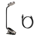 Baseus Comfort Reading Mini Clip Lamp – 3 - Level Dimmable LED Eye Protection Light for Reading, Study, and Night UseLED Desk Lamp - Revel Smart