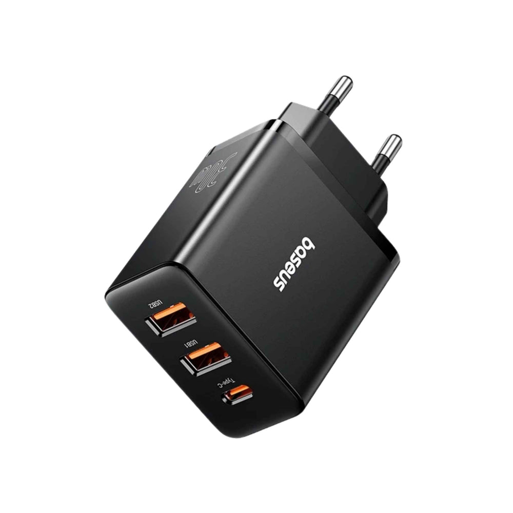 Baseus Cube Fast Charger 30W (3 - Port) - Revel Smart