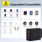 Baseus Cube Fast Charger 30W (3 - Port) - Revel Smart