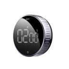 Baseus Heyo Rotation Countdown Timer – LED Digital Display with Magnetic Mount & Adjustable Sound for Cooking, Study, Work - Revel Smart