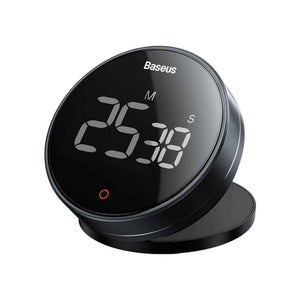 Baseus Heyo Rotation Countdown Timer Pro – Digital LED Kitchen Timer with Magnetic Back and Adjustable Volume - Revel Smart