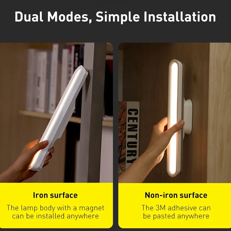 Baseus Magnetic Stepless Dimming Desk Lamp Pro – Rechargeable LED Lamp with Touch Control & Adjustable AnglesWireless Magnetic LED Desk Lamp - Revel Smart