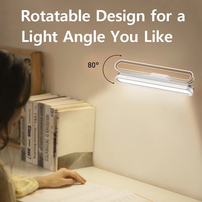 Baseus Magnetic Stepless Dimming Desk Lamp Pro – Rechargeable LED Lamp with Touch Control & Adjustable AnglesWireless Magnetic LED Desk Lamp - Revel Smart