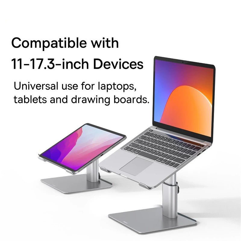 Baseus Metal Adjustable Laptop Stand – Hollowed - out Design for Heat Dissipation - Revel Smart