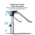 Baseus Metal Adjustable Laptop Stand – Hollowed - out Design for Heat Dissipation - Revel Smart