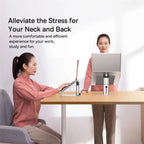 Baseus Metal Adjustable Laptop Stand – Hollowed - out Design for Heat Dissipation - Revel Smart