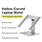 Baseus Metal Adjustable Laptop Stand – Hollowed - out Design for Heat Dissipation - Revel Smart