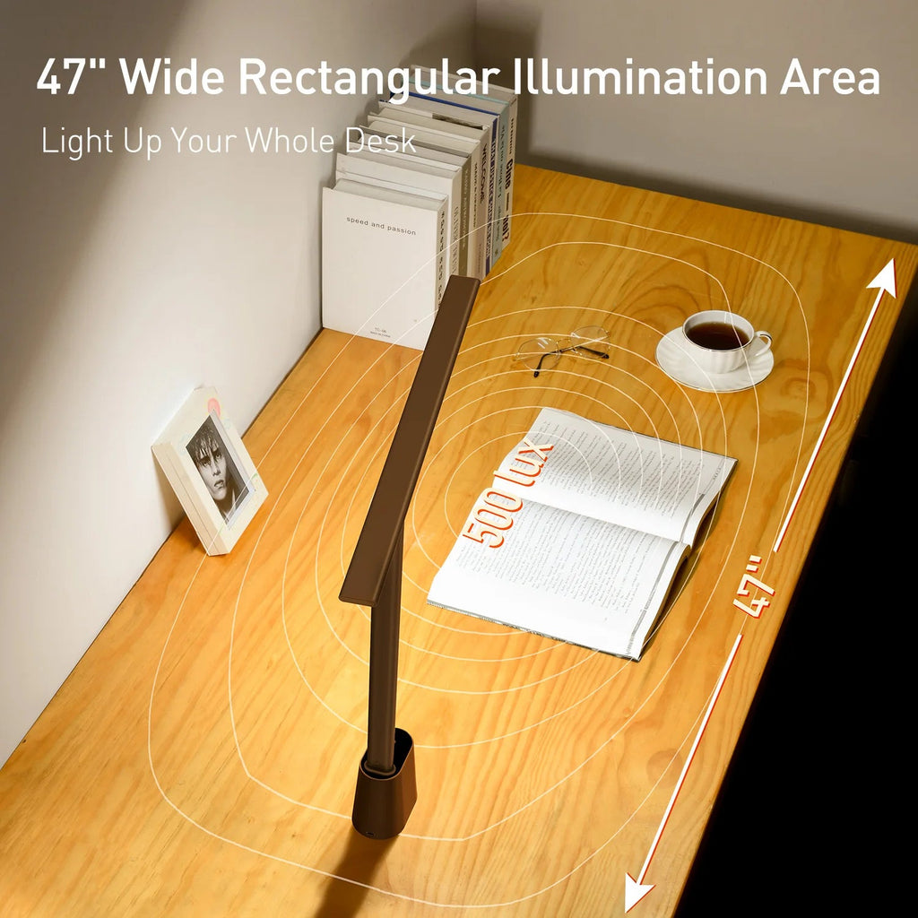 Baseus Smart Light Rechargeable Folding Reading Desk Lamp – Auto Brightness, Eye Protection, 13H Battery - Revel Smart
