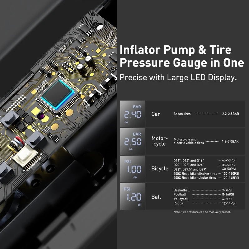 Baseus Super Mini Inflator Pump - Revel Smart