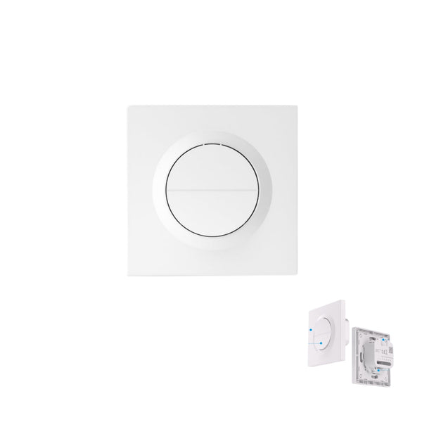 SONOFF E2GS white clip-on double wall switch enclosure for MINI-2GS and MINI-ZB2GS modules with curved buttons