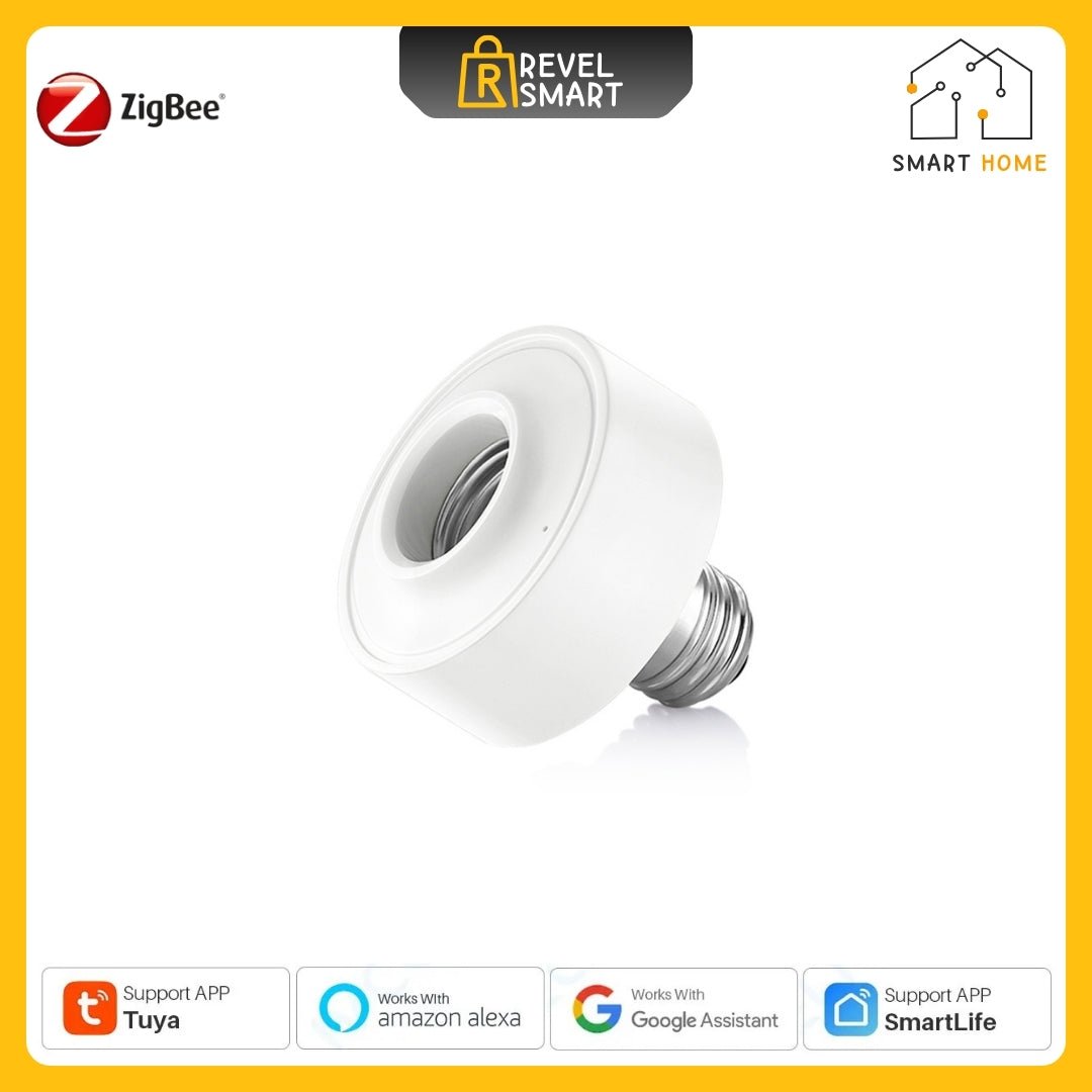 Bulb Adapter Zigbee, Works with E27 Lamp - ريفيل سمارت Revel Smart