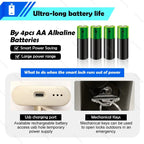 Catchface Smart Fingerprint Deadbolt Lock TTLock with Keypad & RFID, Nickel - Revel Smart