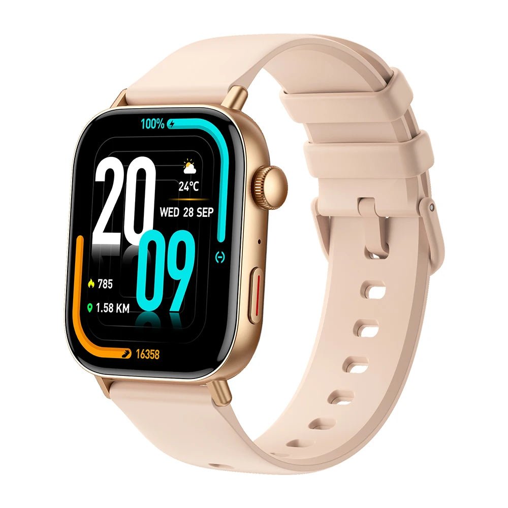 COLMI C8 Max Smartwatch – 1.93" HD Display, Voice Calls & Wireless Charging, Gold - Revel Smart