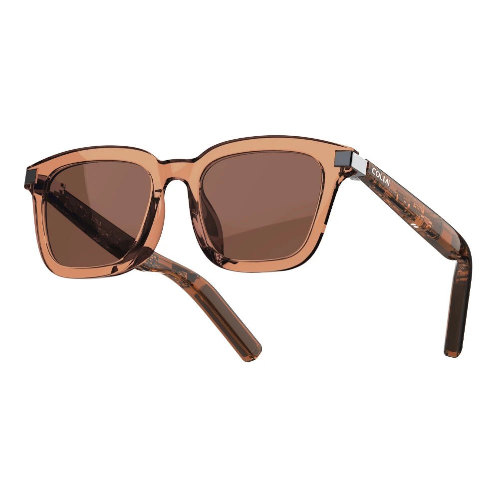 COLMI G06 Smart Glasses with Open - Ear Audio & Voice Assistant, Brown - Revel Smart