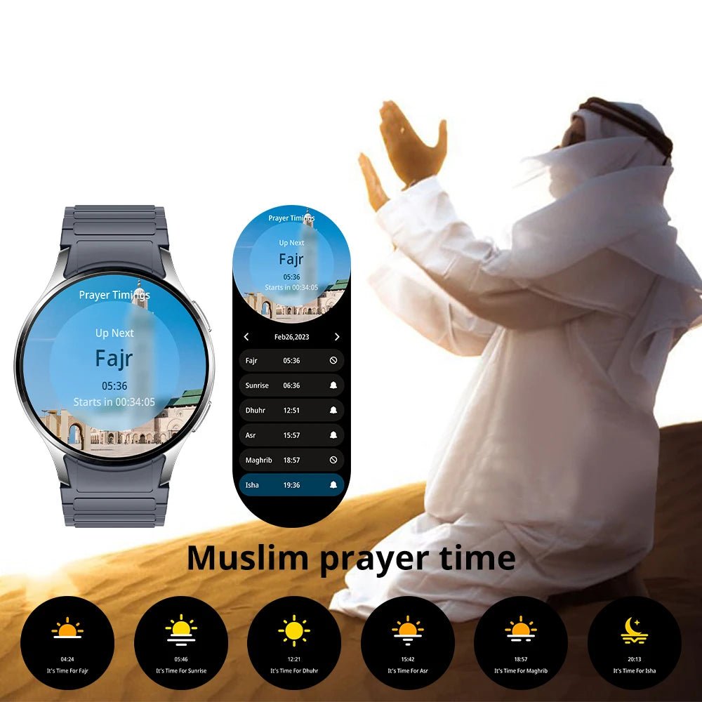 COLMI i28 Ultra AI Smartwatch with AMOLED, Prayer Time & Bluetooth Call, Silver Magnetic - Revel Smart