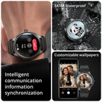 COLMI L28 Air – Ultra - Thin 1.32″ AMOLED Smartwatch, Black Leather strap - Revel Smart