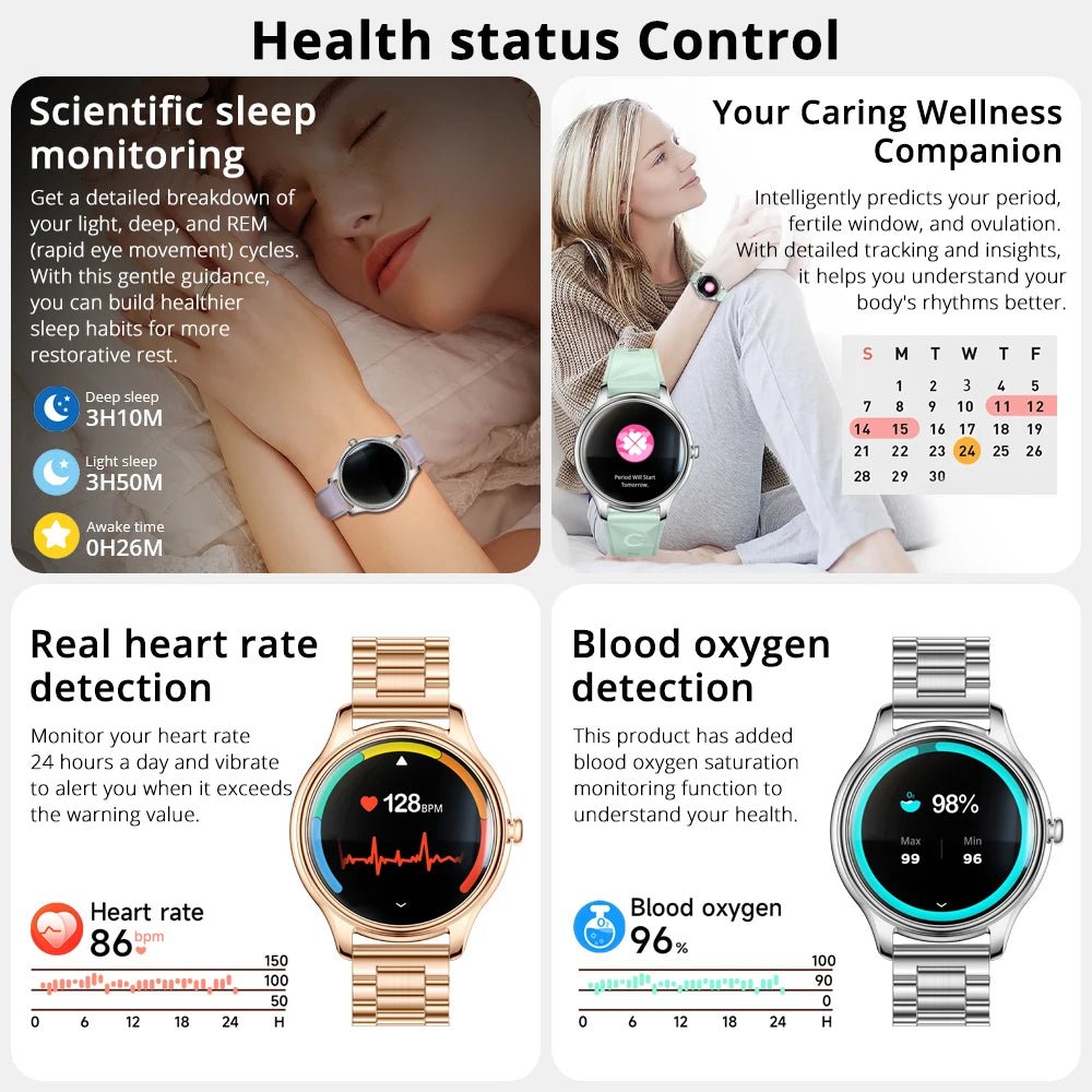 COLMI L28 Air – Ultra - Thin 1.32″ AMOLED Smartwatch, Black Leather strap - Revel Smart