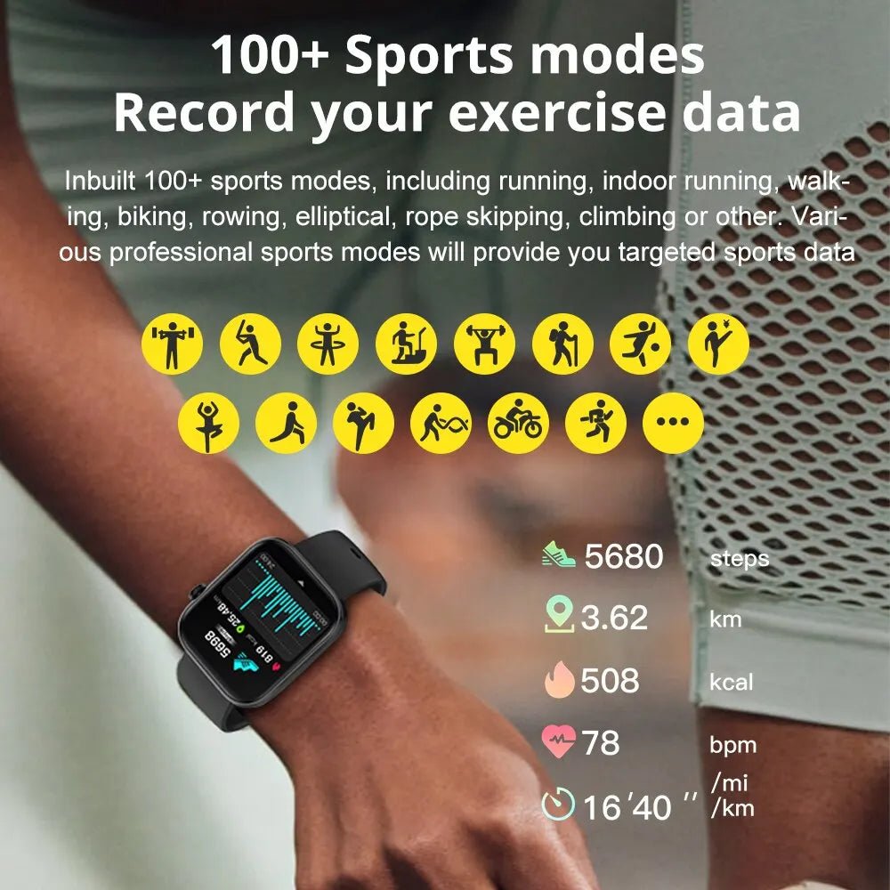 COLMI P71 Voice Calling Smartwatch – IP68, Health Monitoring & 100+ Sports Modes, Gold - Revel Smart