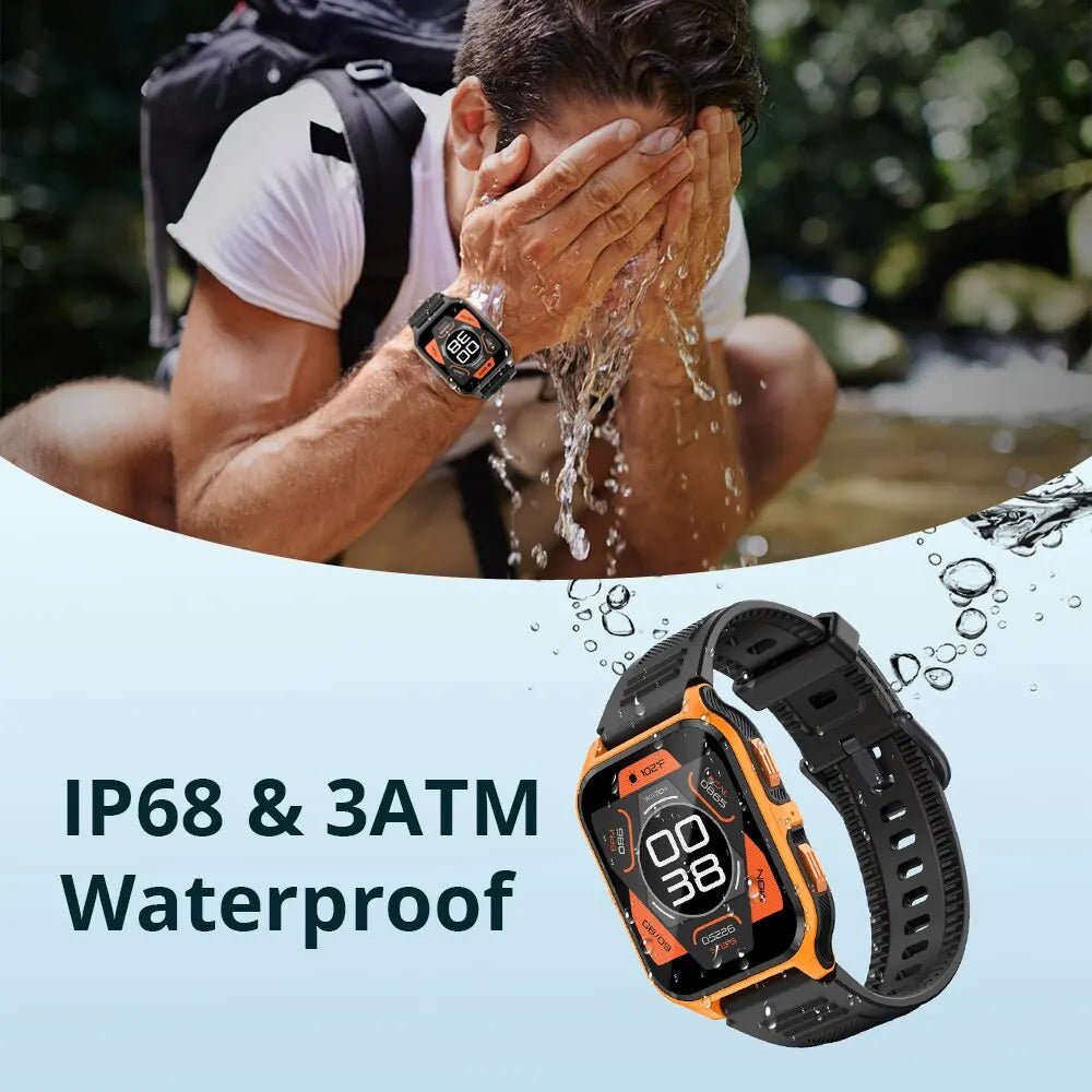 COLMI P73 Outdoor Smart Watch with Bluetooth Calling & 1.9" Display, Camouflage Black - Revel Smart