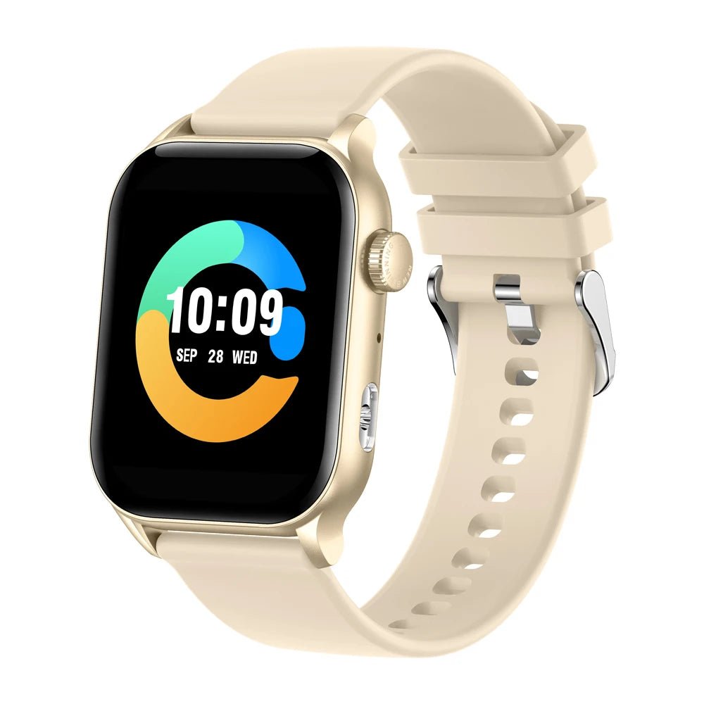 COLMI P78 AMOLED Smartwatch with Flashlight, Bluetooth Calls, Gold - Revel Smart