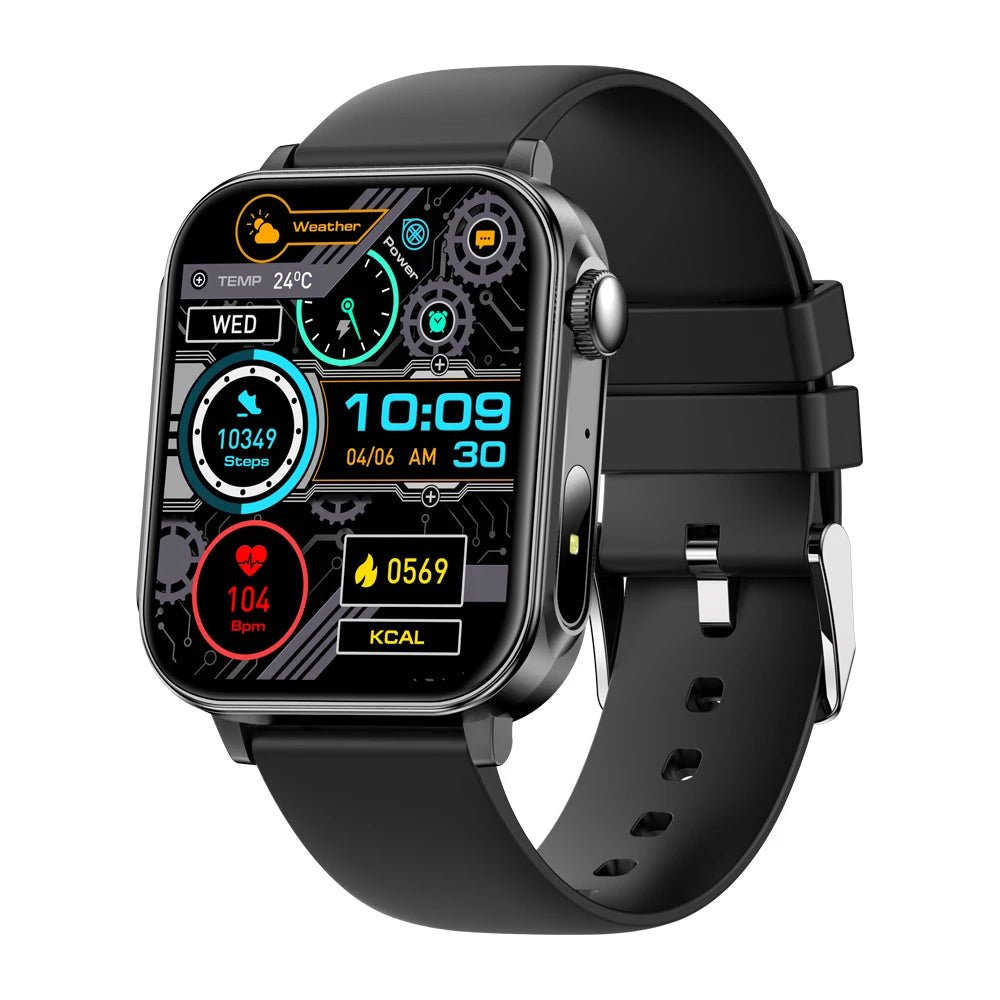 COLMI P80 Type - C Smartwatch with Bluetooth Calls & Flashlight, Black - Revel Smart