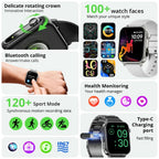 COLMI P80 Type - C Smartwatch with Bluetooth Calls & Flashlight, Black steel strap - Revel Smart