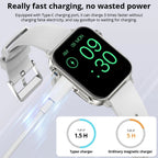 COLMI P80 Type - C Smartwatch with Bluetooth Calls & Flashlight, Black steel strap - Revel Smart