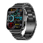 COLMI P80 Type - C Smartwatch with Bluetooth Calls & Flashlight, Black steel strap - Revel Smart