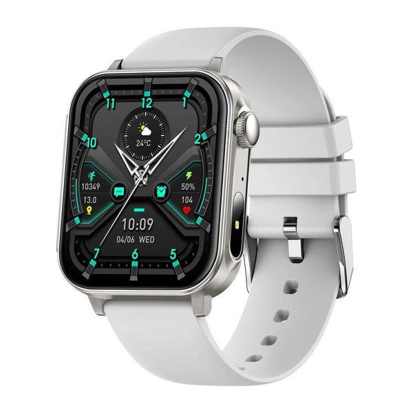 COLMI P80 Type - C Smartwatch with Bluetooth Calls & Flashlight, Silver - Revel Smart
