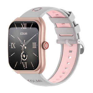 COLMI P86 1.93″ AMOLED Smartwatch – Bluetooth Calls, Rose Gold - Revel Smart