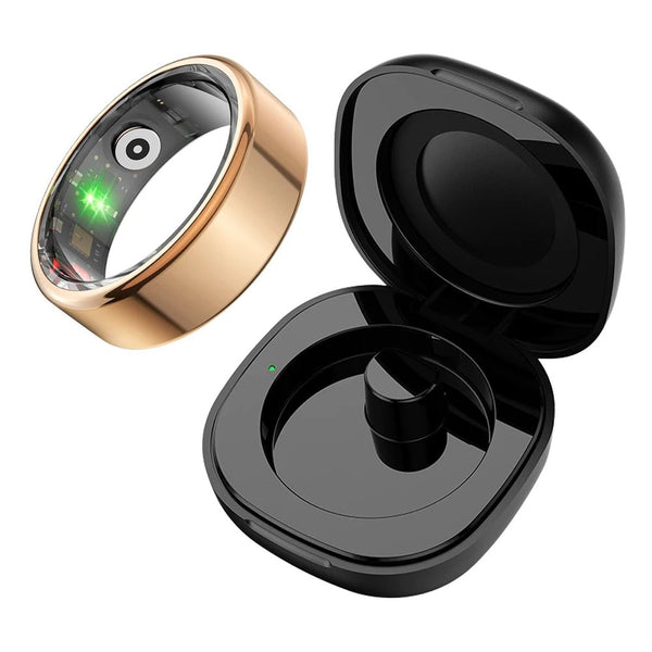 COLMI R02 Smart Ring – 39 - Day Battery, Health Tracking + Charging Case, 5ATM, Rose Gold - Revel Smart