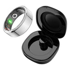 COLMI R02 Smart Ring – 39 - Day Battery, Health Tracking + Charging Case, 5ATM, Silver - Revel Smart