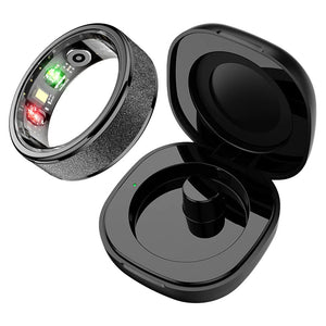 COLMI R10 Smart Ring – Health & Sleep Tracking + Charging Case, 5ATM Waterproof, Black - Revel Smart