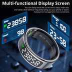 COLMI R12 Smart Ring with Display & Touch, Wireless Charging, 5ATM, Gold - Revel Smart