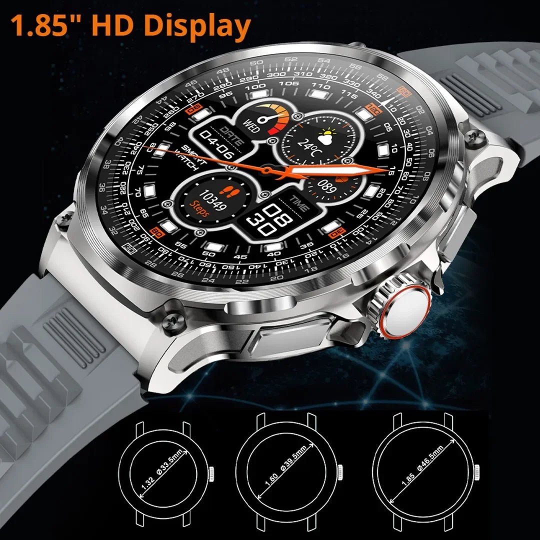 COLMI V69 1.85″ Bluetooth Call Smartwatch (710mAh, IP67), Black - Revel Smart