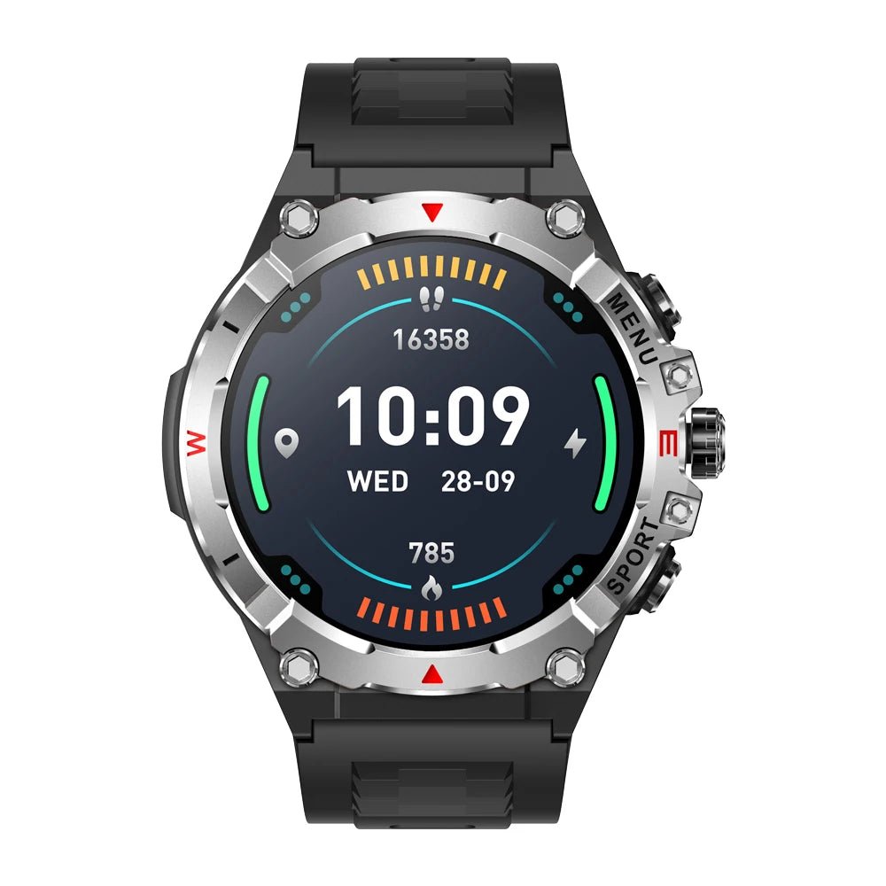 COLMI V76 GPS Smartwatch with 1.43" AMOLED, Compass & 500mAh Battery, Silver - Revel Smart